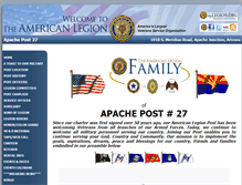 Tablet Screenshot of apachepost27az.org